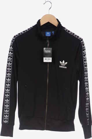 ADIDAS ORIGINALS Sweatshirt & Zip-Up Hoodie in XL in Black: front