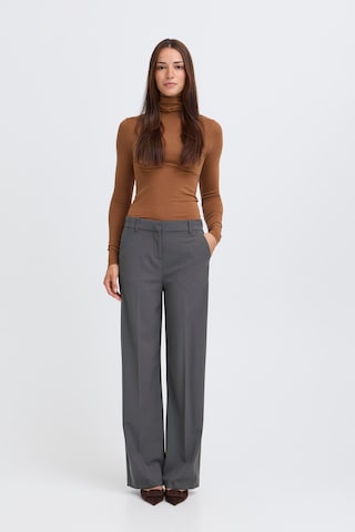 b.young Wide leg Pleated Pants 'BYDanta' in Grey