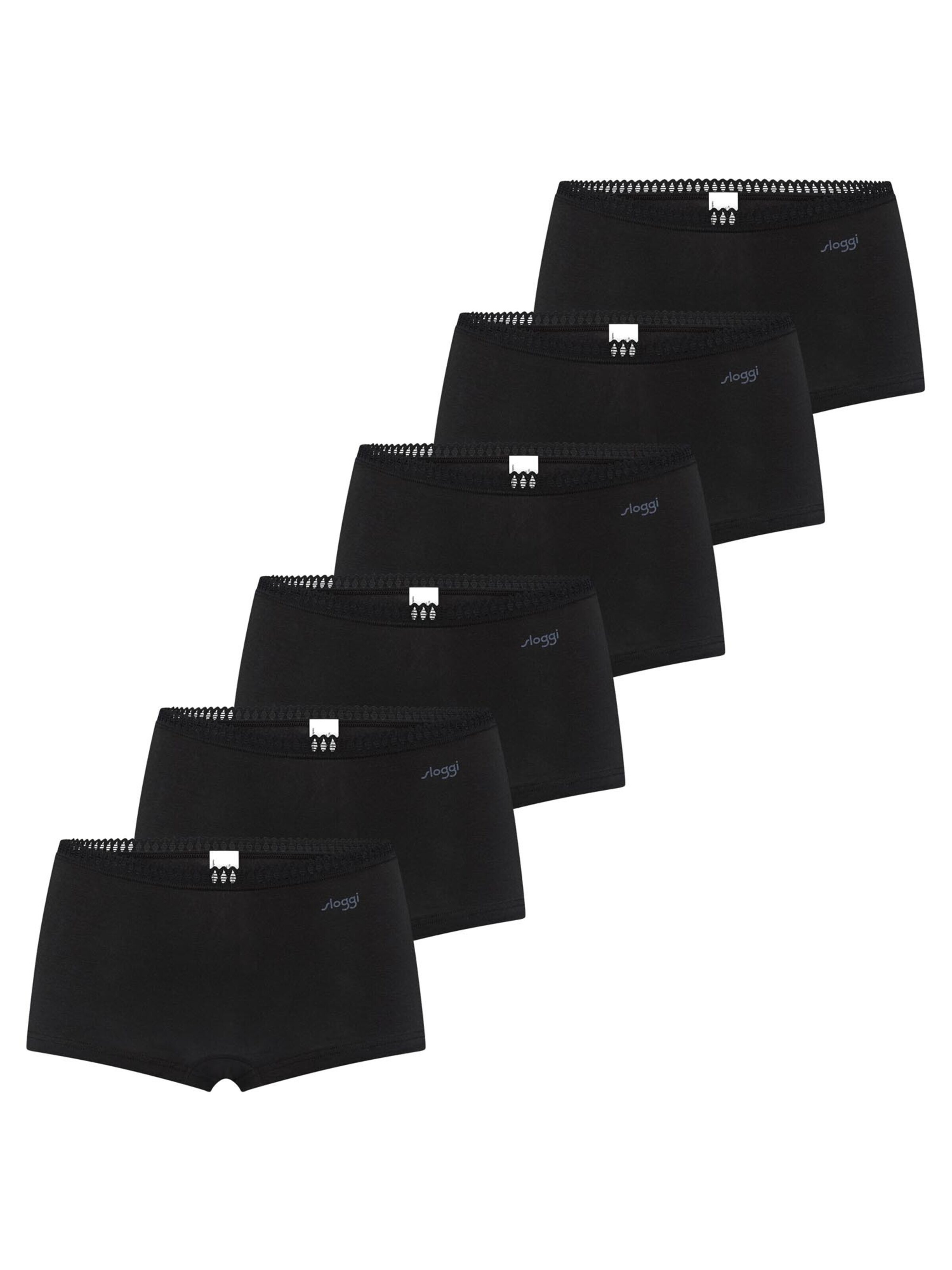SLOGGI Panty 'GO Crush'‌‌‌‌‌‌‌‌ in Schwarz: Vorderseite