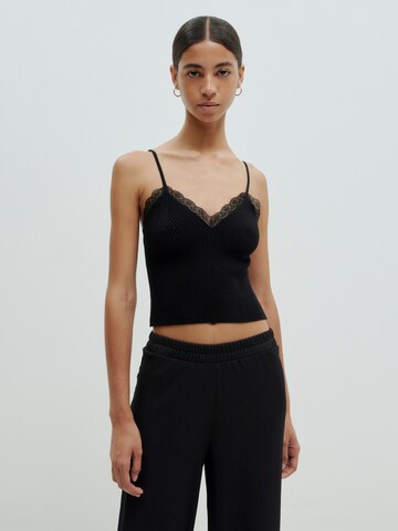 EDITED Top 'Hyacinthe' in Black: front