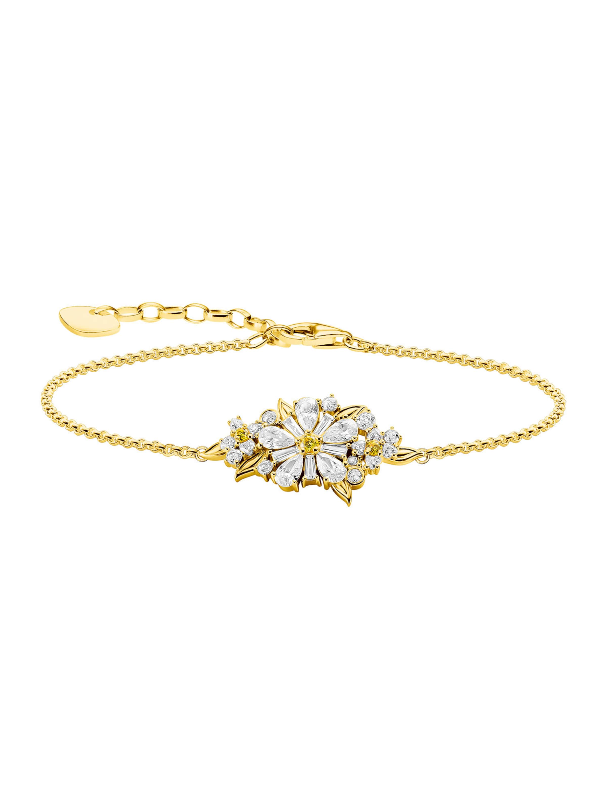 Thomas Sabo Bracelet 'Lovely Daisy' in Gold: front