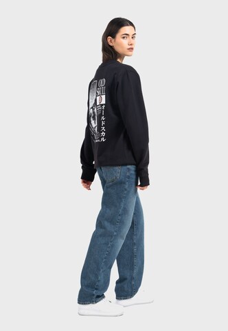 Oldskull Sweatshirt 'Asian Lotus Surf Logo Graphic' in Black