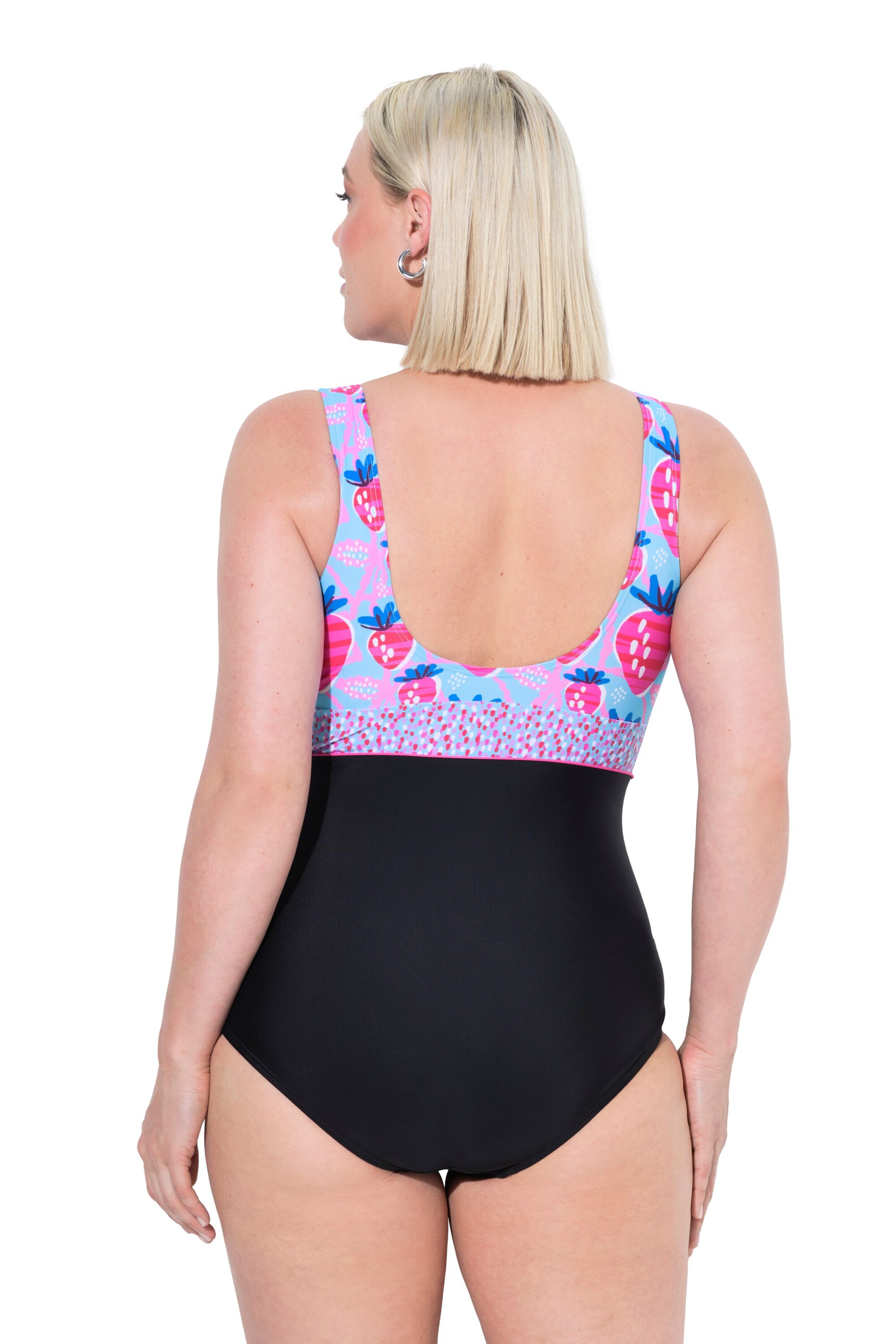 Ulla Popken Badeanzug in Schwarz