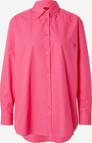 Camicia da donna di HUGO in rosa: frontale