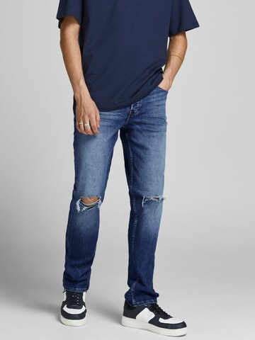 JACK & JONES Slim fit Jeans 'Tim' in Blue: front