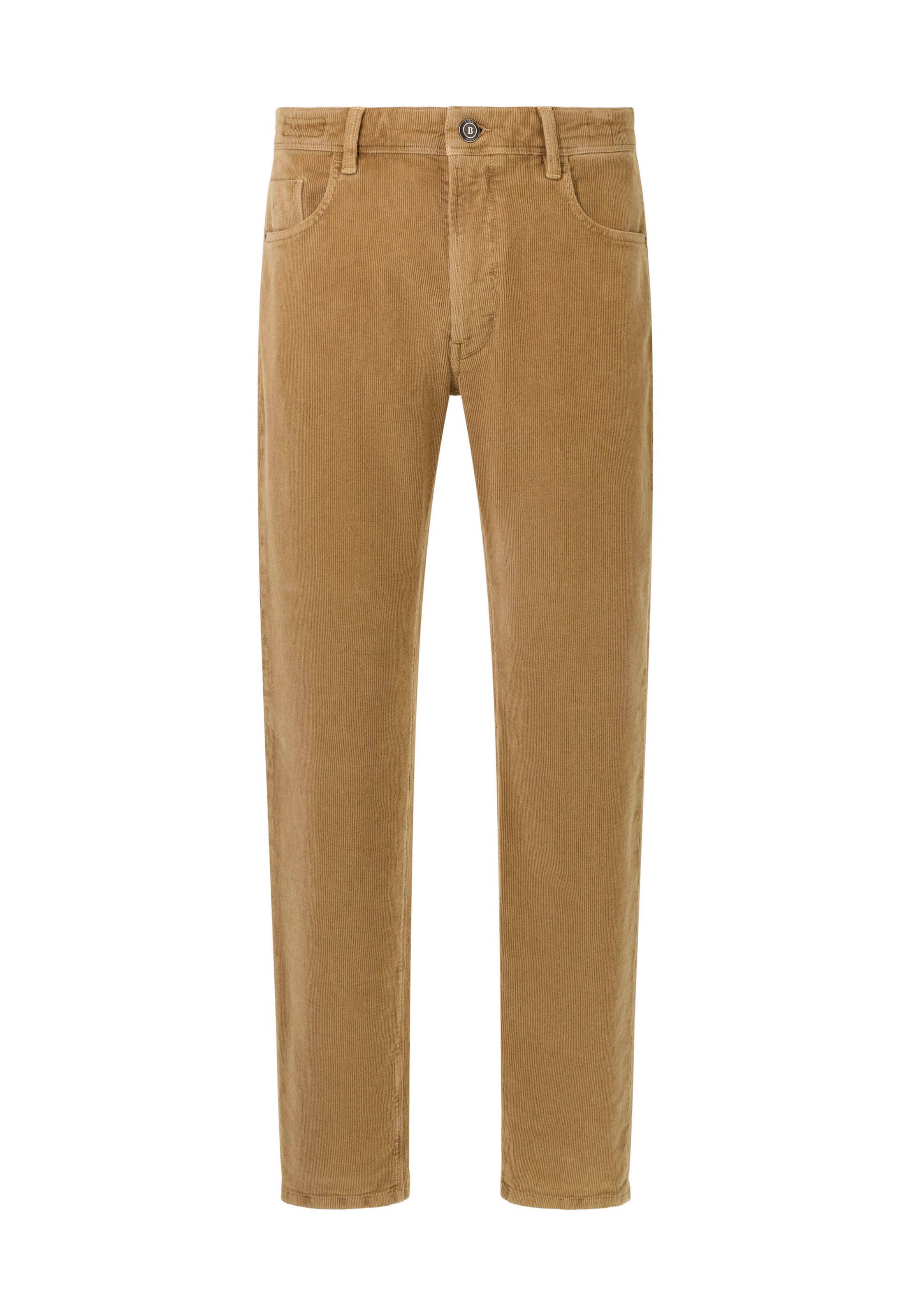 Coupe slim Pantalon Boggi Milano en marron : devant