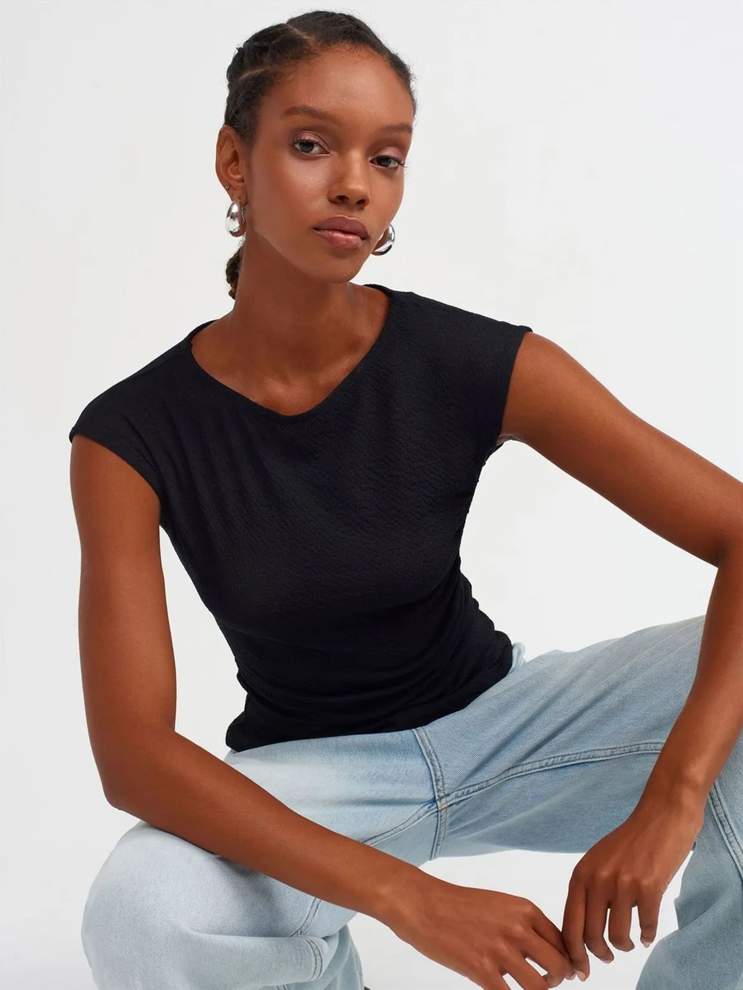 T-shirt Dilvin en noir