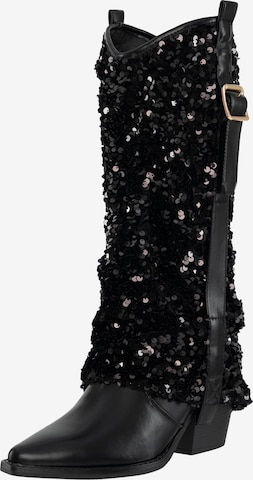 Salinyang Comwboystøvler i sort: forside