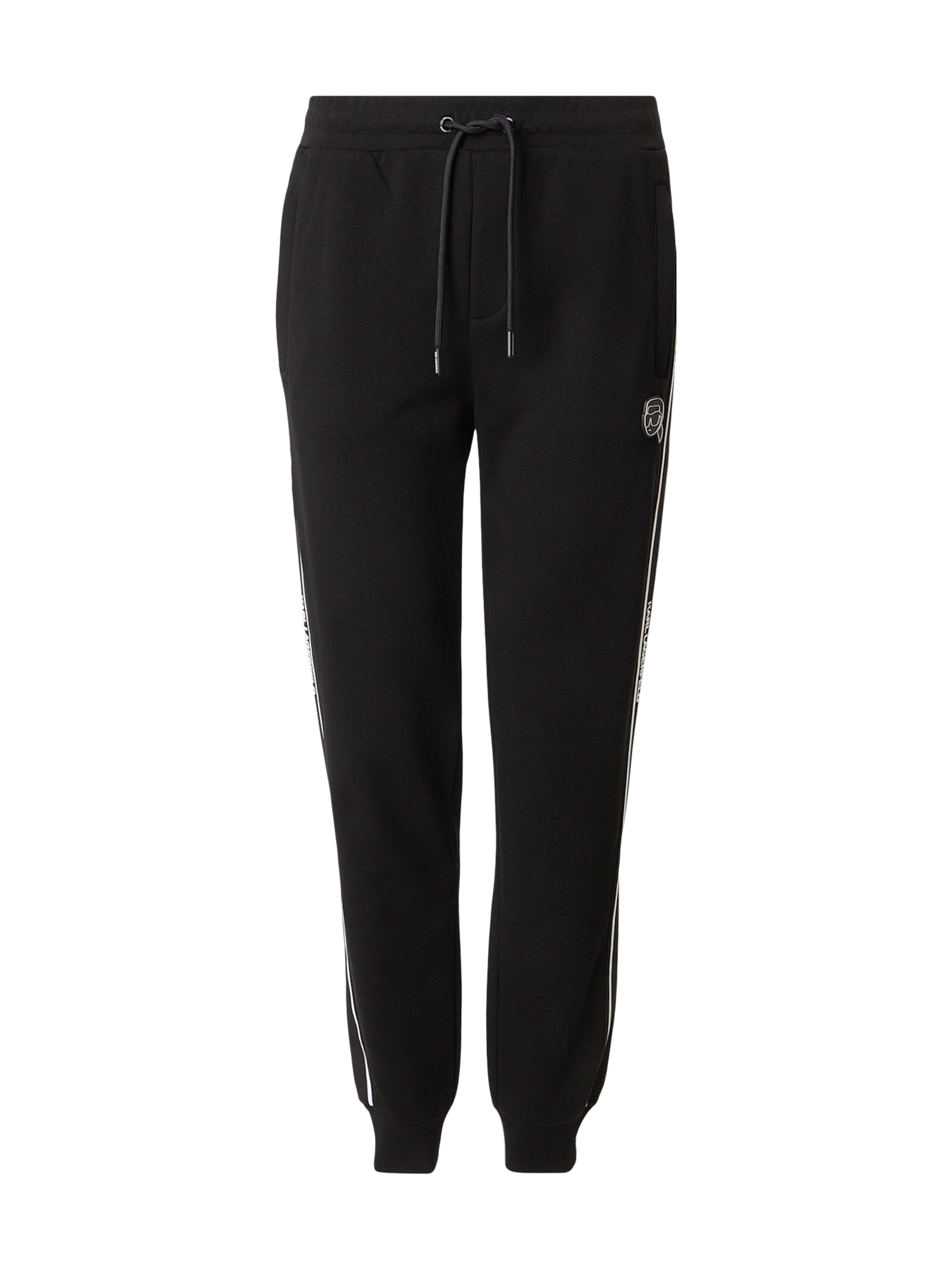 Karl Lagerfeld Обычный Штаны в Черный: спереди