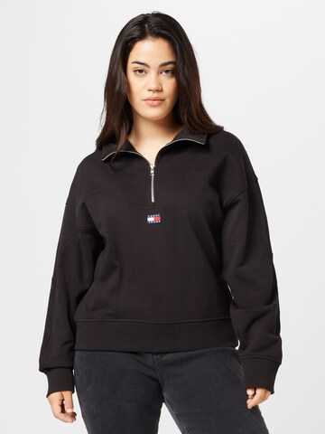 Tommy Jeans Curve Sweatshirt in Black: front