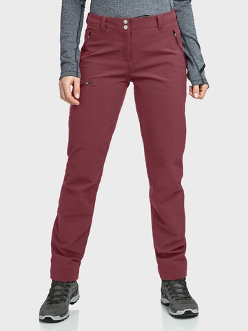 Regular Pantalon outdoor Schöffel en rose : devant