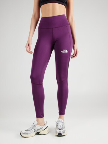 THE NORTH FACE Skinny Sportbyxa i lila: framsida