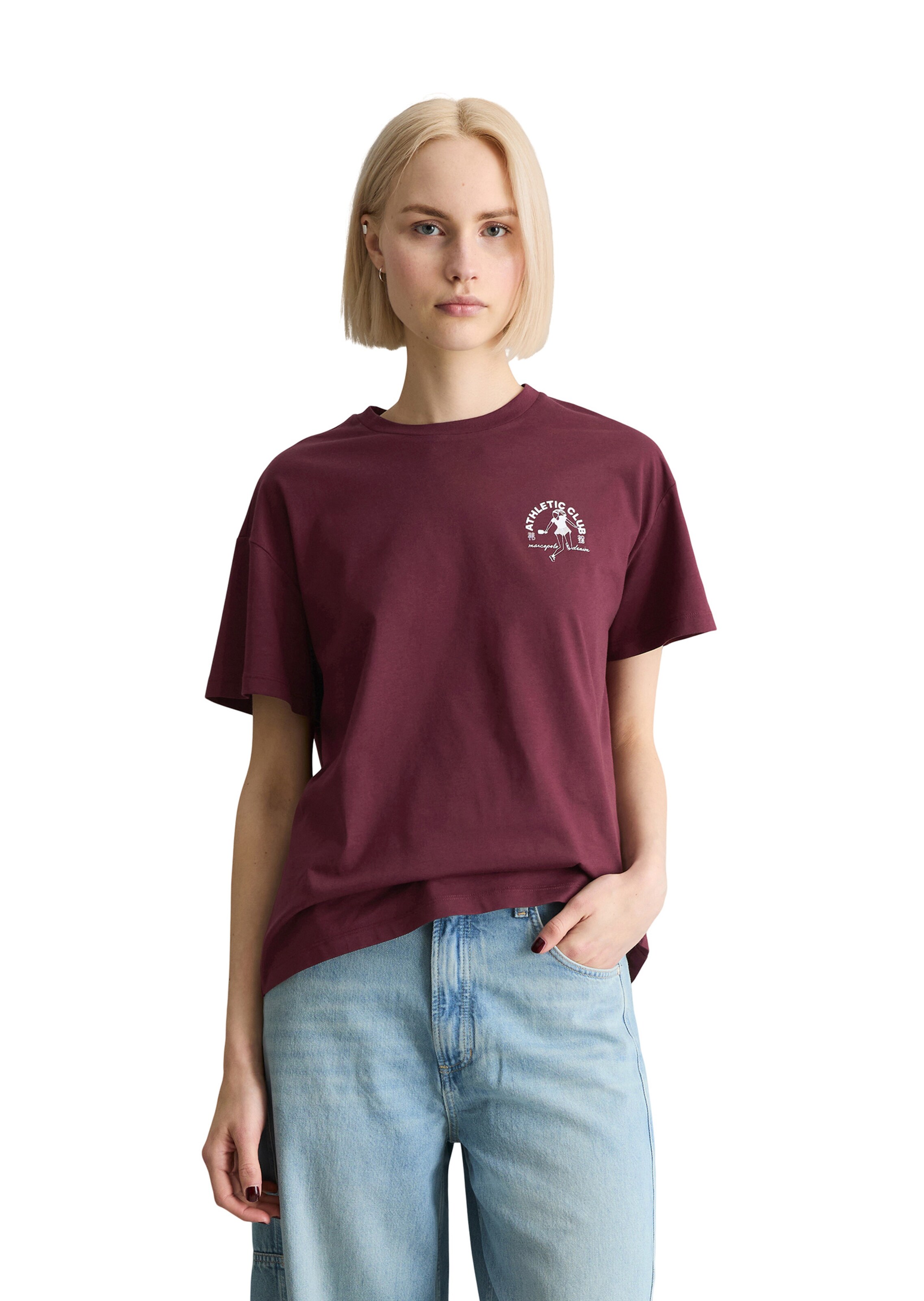 Marc O'Polo DENIM Shirt in Rood: voorkant