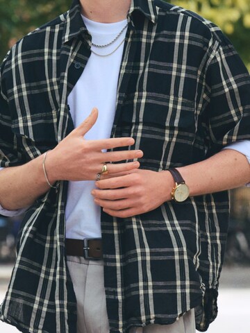 Lucleon Analog Watch 'Laurens' in Brown