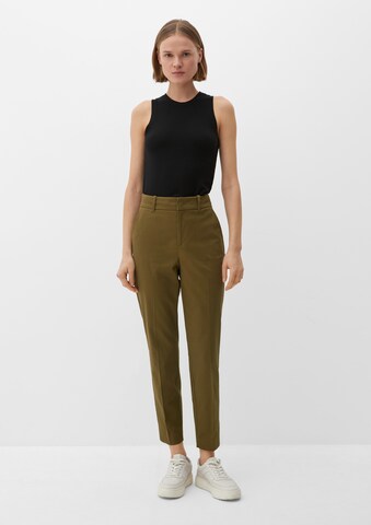 Coupe slim Pantalon chino s.Oliver en vert