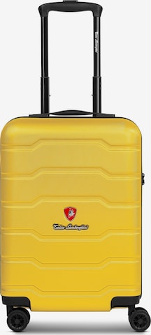 Valisette 'Bologna' Tonino Lamborghini en jaune : devant