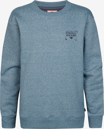 Petrol Industries Sweatshirt in Blauw: voorkant
