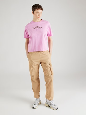 COLUMBIA Funkcionalna majica 'North Cascades' | vijolična barva