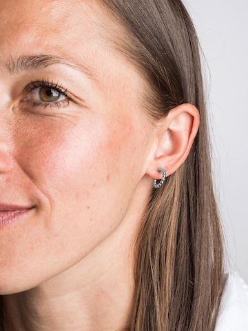 Akitsune Earrings 'Delight' in Silver
