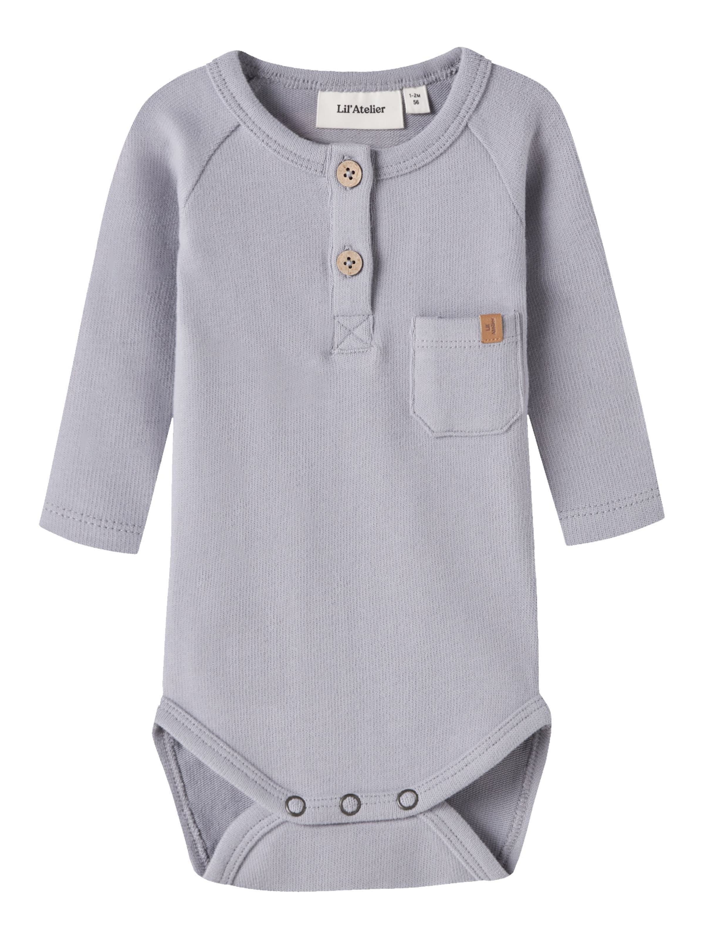 NAME IT Romper/bodysuit in Grey: front