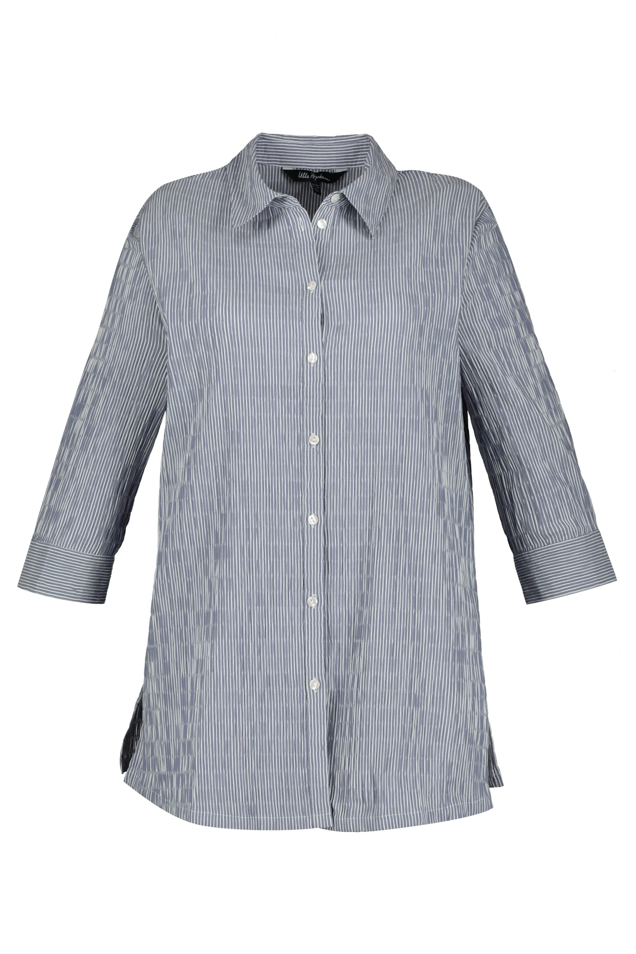 Ulla Popken Blouse in Grey: front