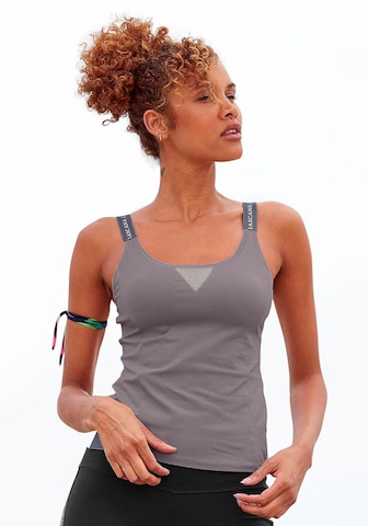 LASCANA ACTIVE - Camisa em cinzento: frente