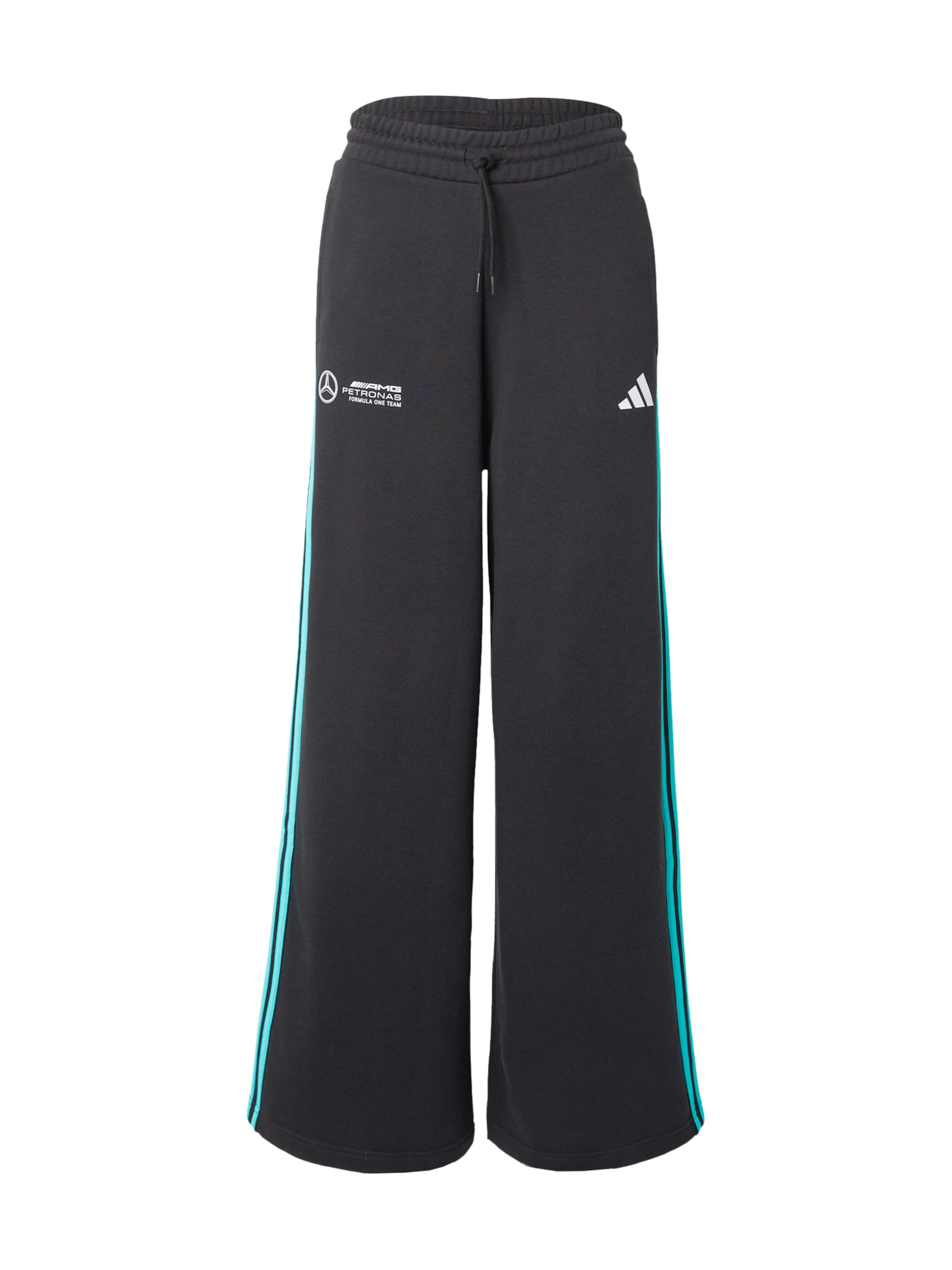 Wide leg Pantaloni sportivi 'Mercedes - AMG Petronas Formula One Team DNA' di ADIDAS PERFORMANCE in nero: frontale