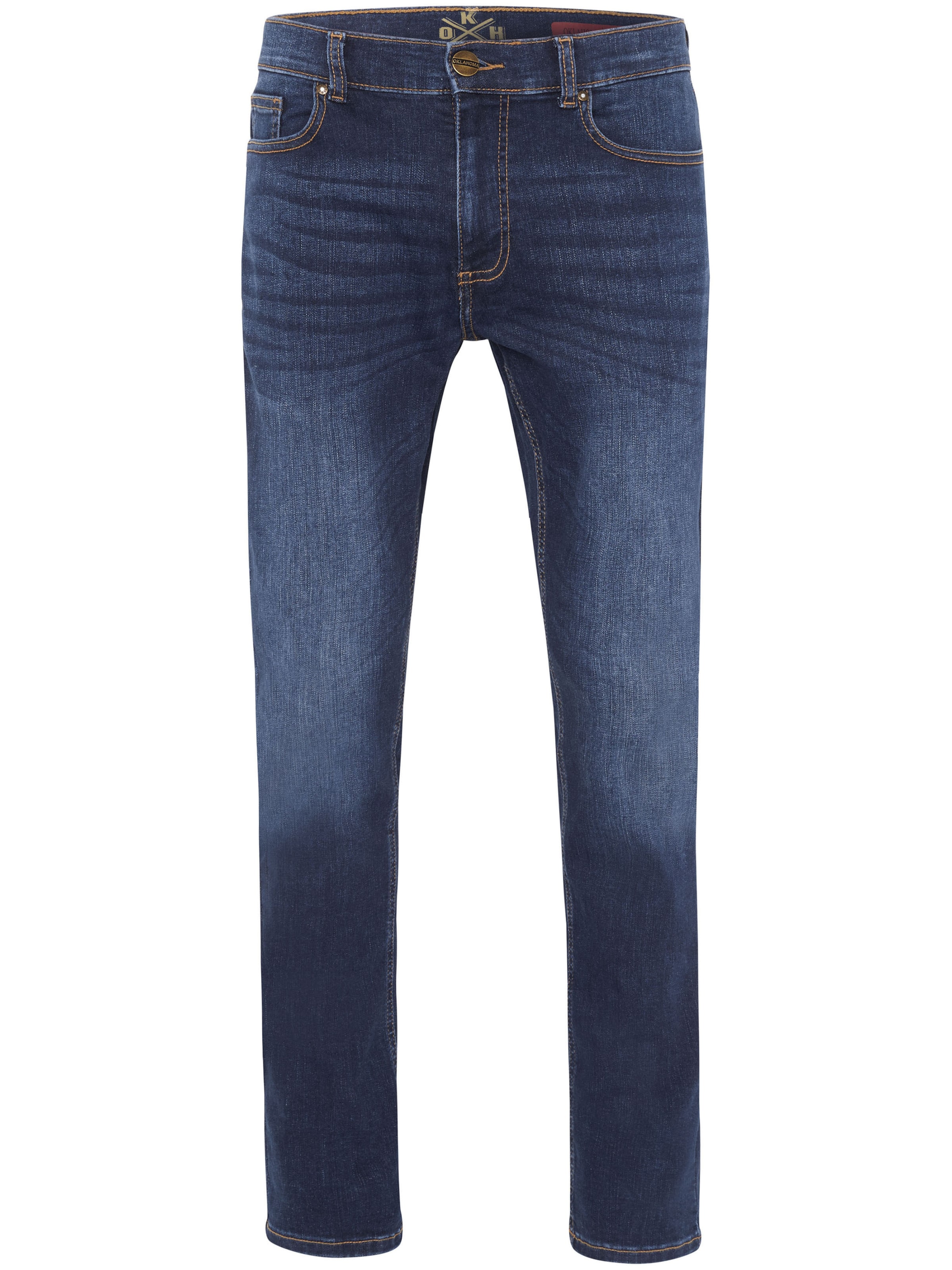 Oklahoma Jeans Slimfit Jeans in Blau: Vorderseite