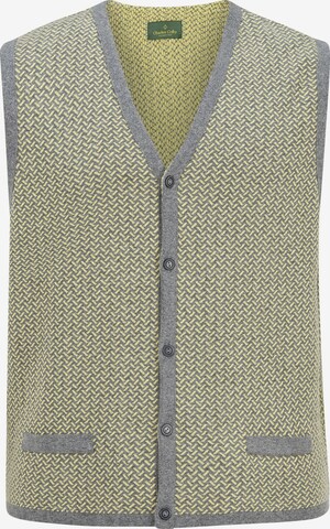 Charles Colby Knit Cardigan 'Duke Marlow' in Grey: front