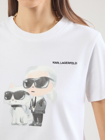 Karl Lagerfeld Paita 'Ikon' värissä valkoinen