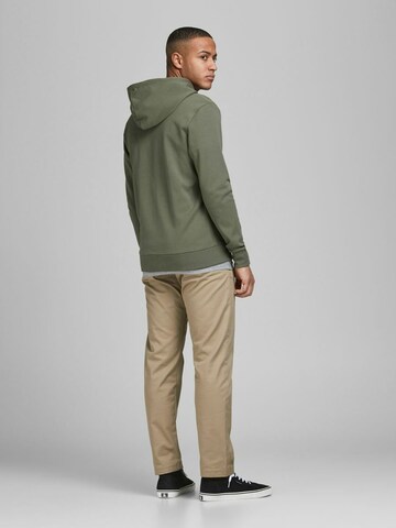 JACK & JONES Кофта на молнии в Зеленый