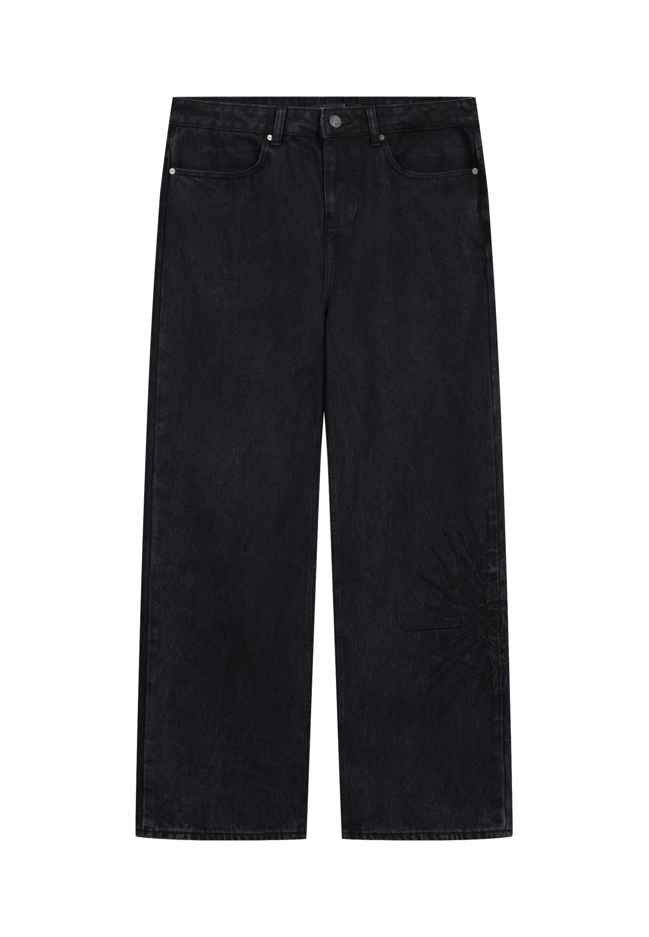 FAVELA Baggy Jeans 'Sacred' in Black: front