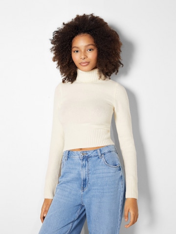 Bershka Trui in Beige: voorkant