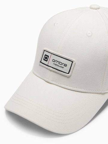 Ombre Cap in White