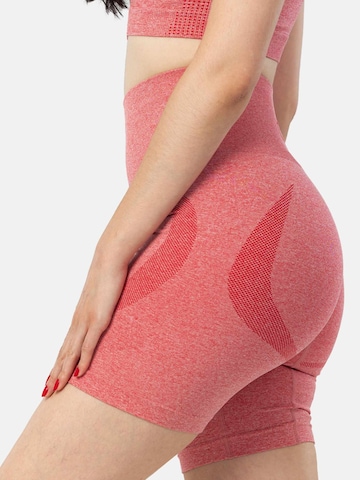 LEAFLETIC - Skinny Leggings 'Leafletic Women’s Shorts' en naranja