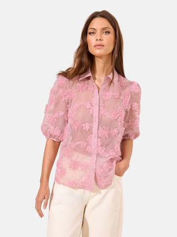 Lipsy Blouse in Pink: front