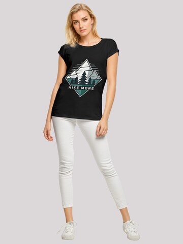 F4NT4STIC Shirt 'Hike More Mountains' in Black