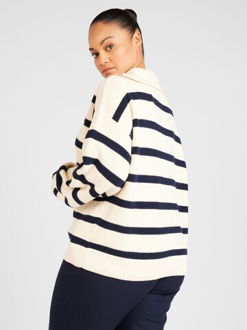 Tommy Hilfiger Curve Pullover i hvid