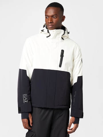 EA7 Emporio Armani - Casaco deportivo em branco: frente