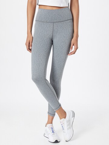 Skinny Pantaloni sport 'Optime' de la ADIDAS SPORTSWEAR pe gri: față