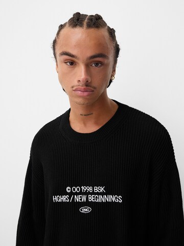 Pull-over Bershka en noir