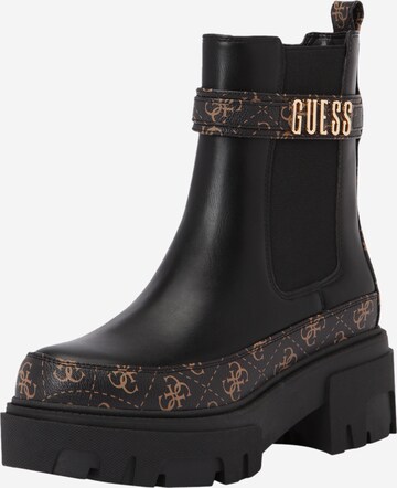 Bottines 'Yelma' GUESS en marron : devant