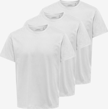 Only & Sons Shirt in White: front