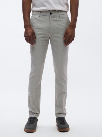 SCOTCH & SODA Slimfit Παντελόνι τσίνο 'MOTT' σε γκρι: μπροστά