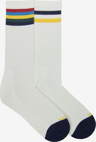 Wams Socken in White: front