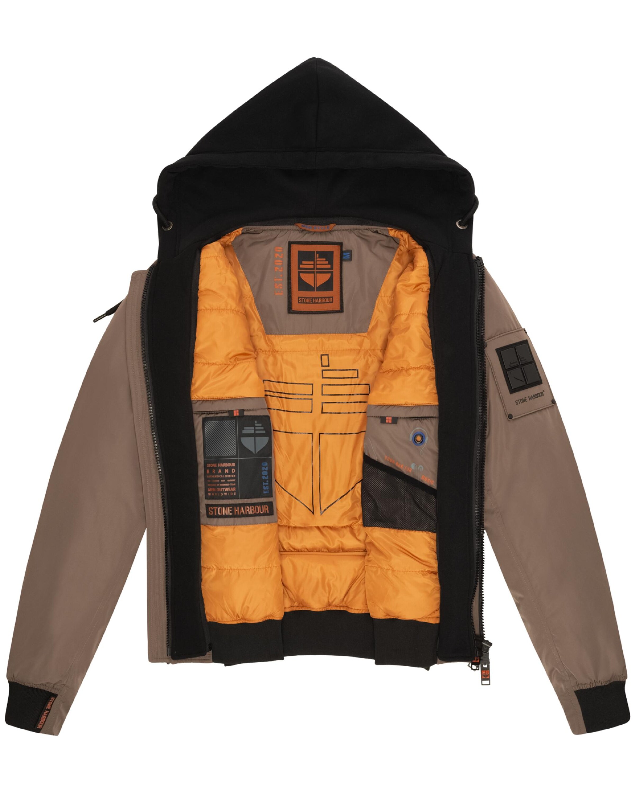 STONE HARBOUR Φθινοπωρινό και ανοιξιάτικο μπουφάν 'Hoobo' σε καφέ