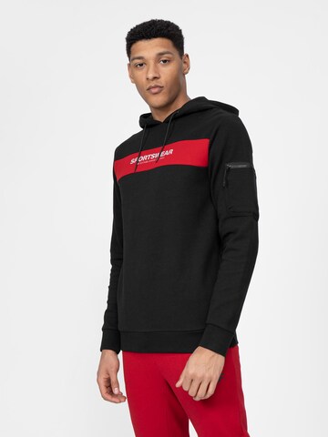 4F Athletic Sweatshirt in Black: front