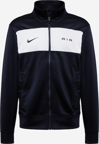 Nike Sportswear Zip-Up Hoodie 'AIR' in Black: front