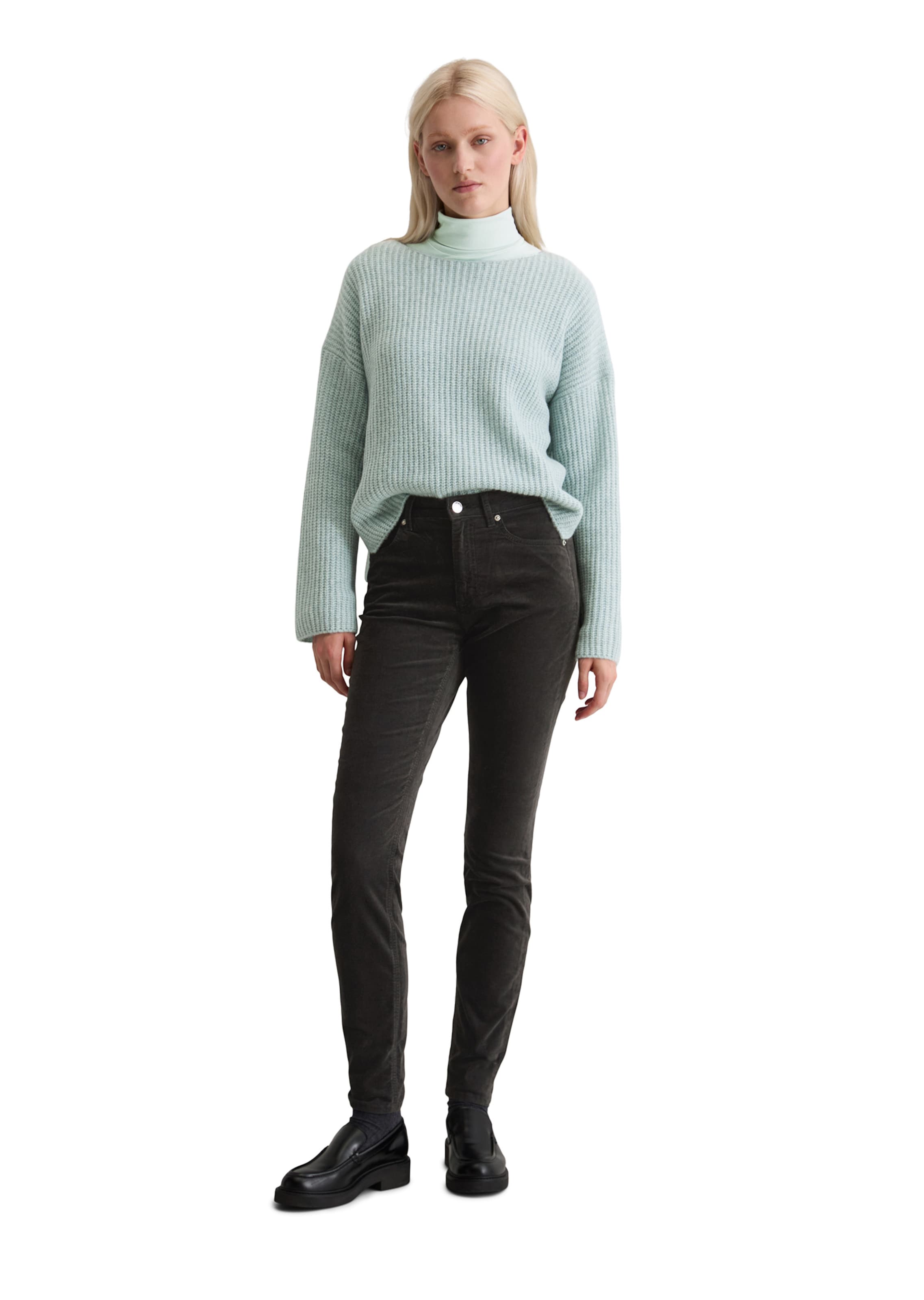 Marc O'Polo Slim fit Trousers 'Alkea' in Grey