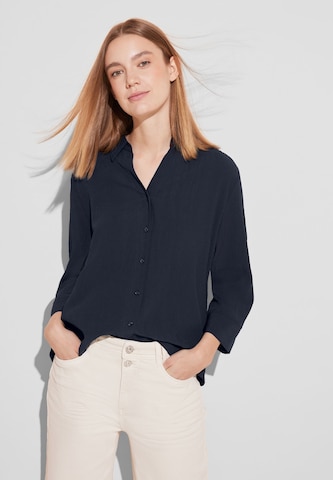 STREET ONE Blouse in Blue: front